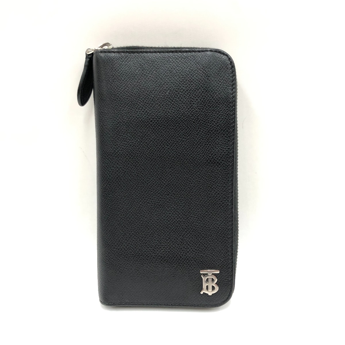 BURBERRY バーバリー ホースフェリー コンパクトウォレット 8039546 ブラック 【中古】Aランク BURBERRY - BURBERRY バーバリー ホースフェリー コンパクトウォレット
