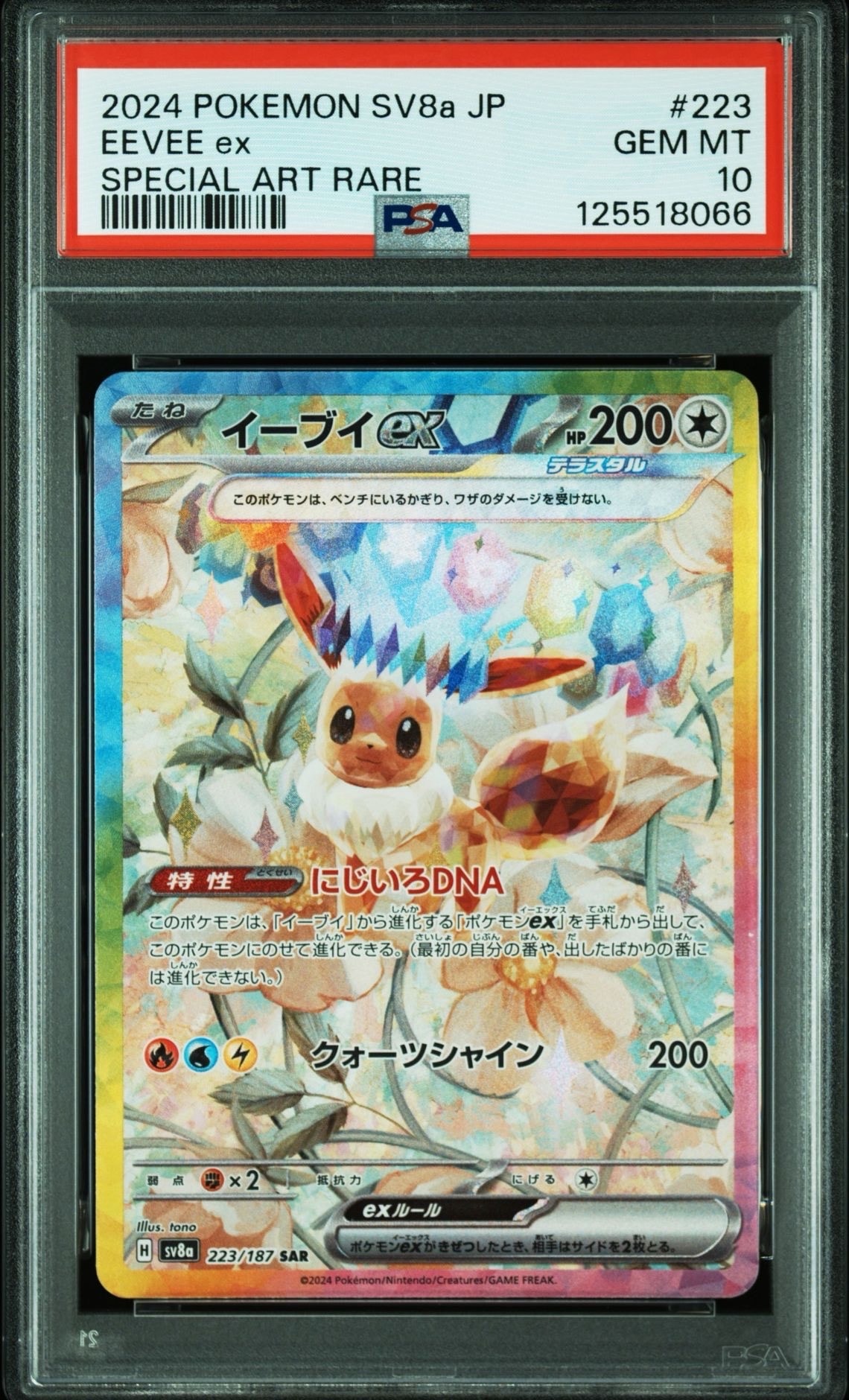 イーブイex SAR [SV8a 223/187](ハイクラスパック「テラスタルフェスex」)