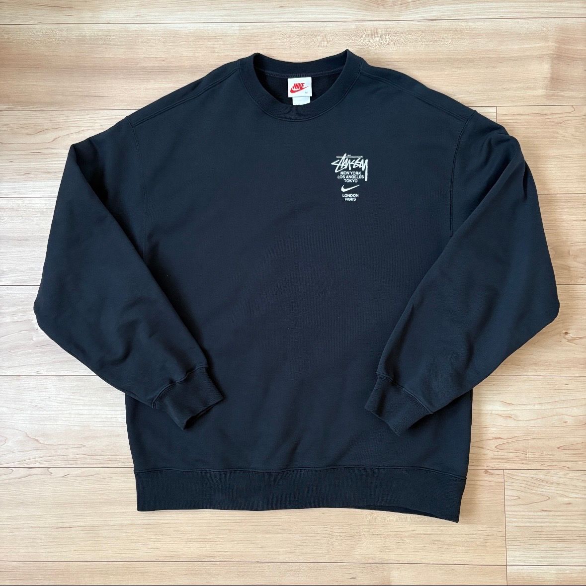 Nike x Stussy International Crewneck Sweatshirt (US Size) "Black" DC4198-010