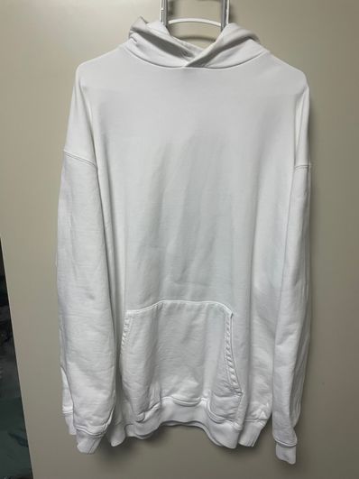 BALENCIAGA Back Logo Hoodie "White"