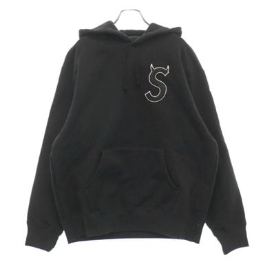 Supreme S Logo Hooded Sweatshirt "Black" (22FW)
