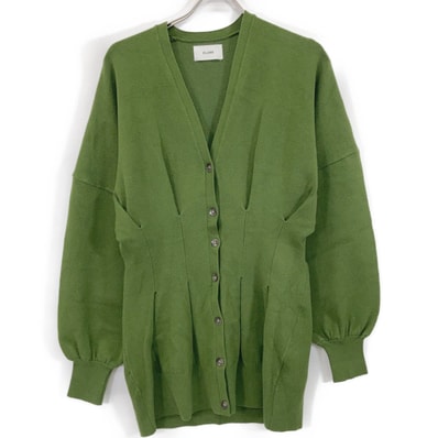 クラネ 20年 18106-2031 グリーン ドルマンウエストシェィプカーディガン クラネ S
