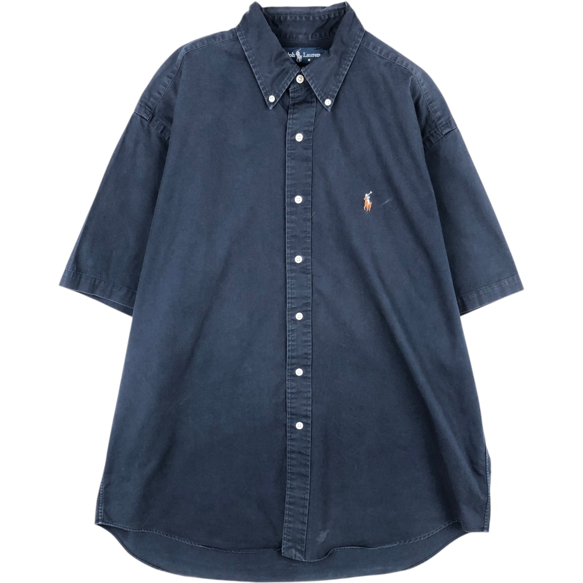 古着 ラルフローレン Ralph Lauren BLAKE 半袖 ボタンダウンシャツ メンズL相当/eaa633130