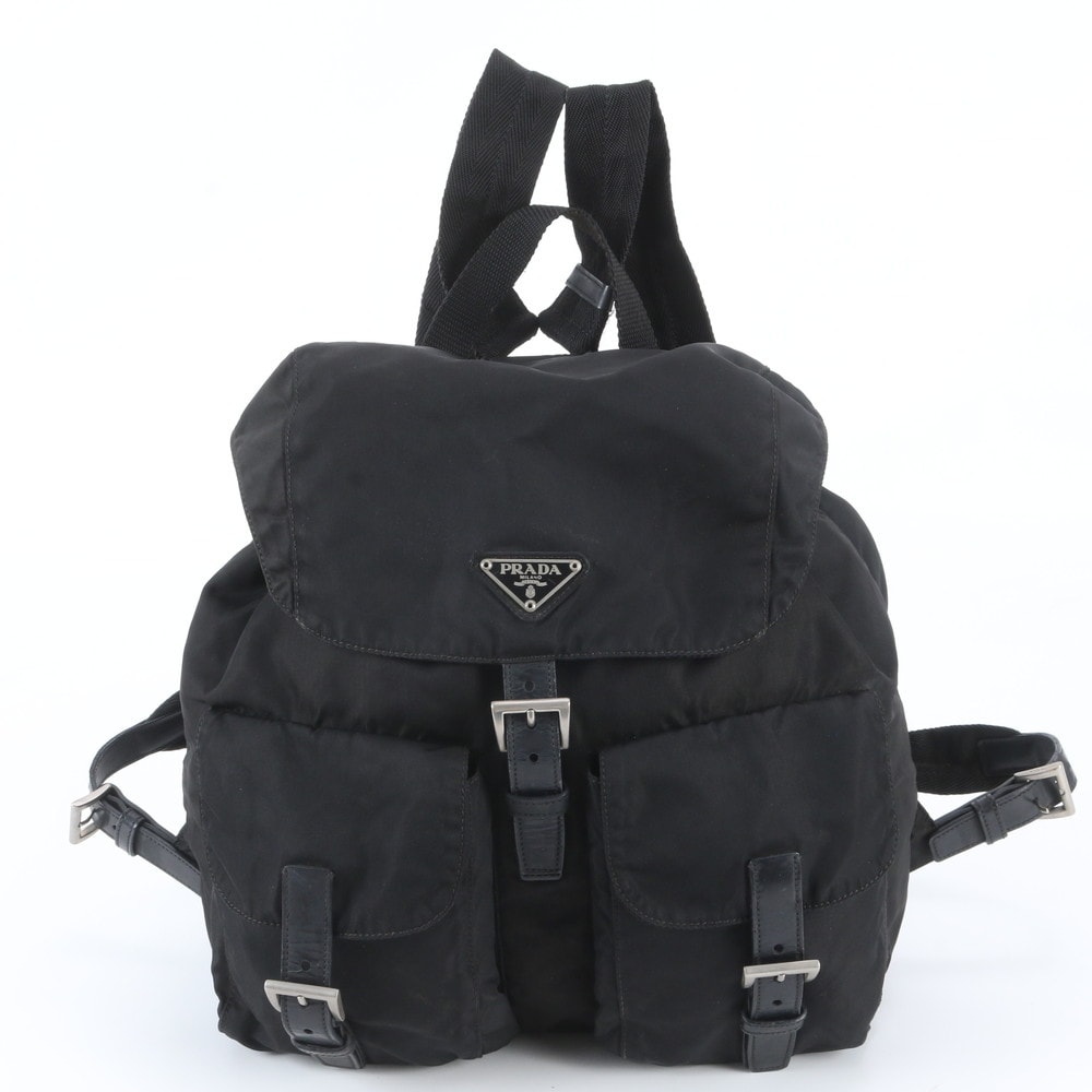 ■美品 プラダ テスート ナイロントライアングルロゴリュックサック
