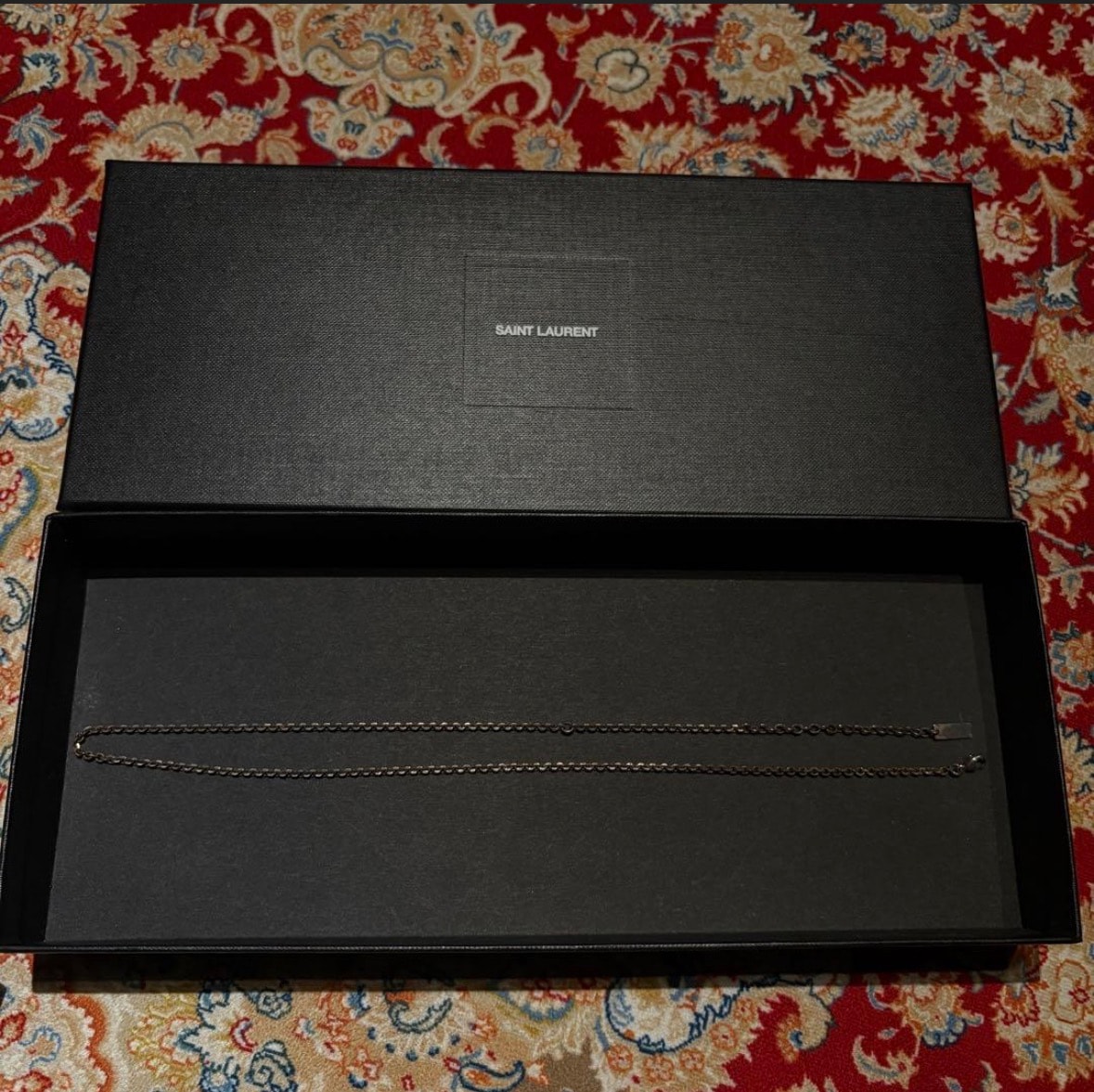 SAINT LAURENT ネックレス vintage black
