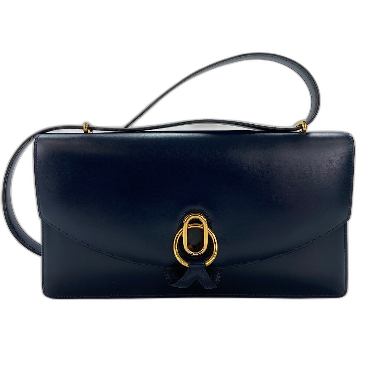 エルメス HERMES リングドゥ ショルダーバッグ ボックスカーフ【中古】