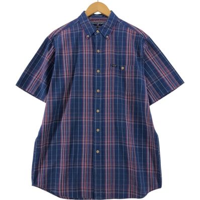 古着 ラルフローレン Ralph Lauren POLO SPORTSMAN スポーツマン 半袖 ボタンダウン チェックシャツ メンズM相当/eaa533586
