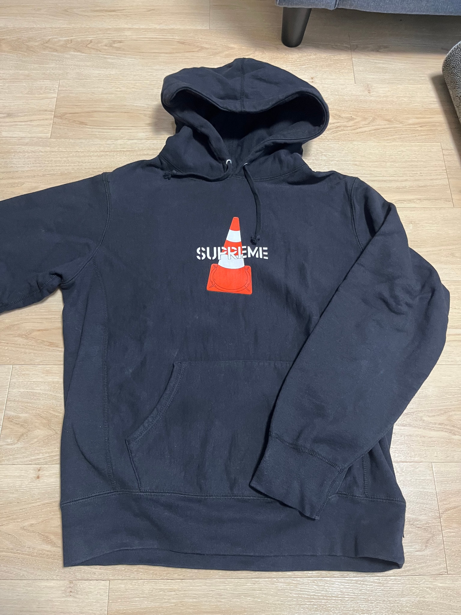 Supreme Cone Hooded Sweatshirt "Black"