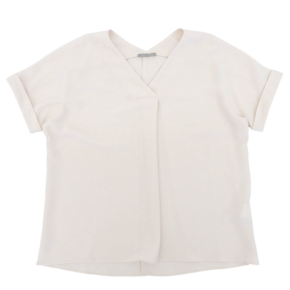 セオリーリュクス 美品 SUE DOUBLE WEFT タック カットソー トップス レディース アイボリー 38 03-9208227 38