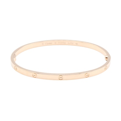 カルティエ CARTIER ラブブレス SM ブレスレット アクセサリー K18PG(ピンクゴールド) レディース ゴールド系 【中古】