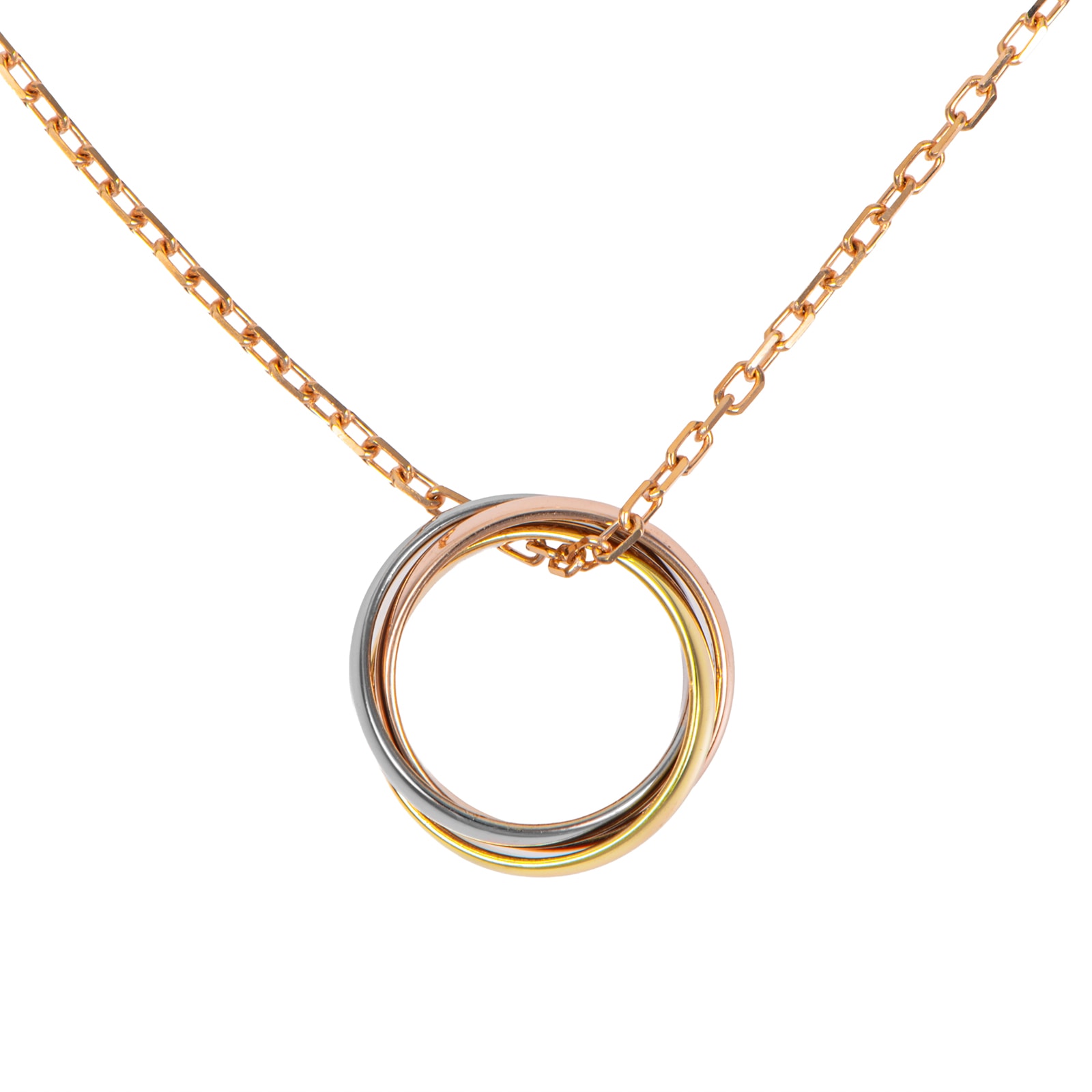 Cartier カルティエ トリニティ ペンダント ミニモデル ネックレス K18YG K18WG K18PG ゴールド シルバー【中古】