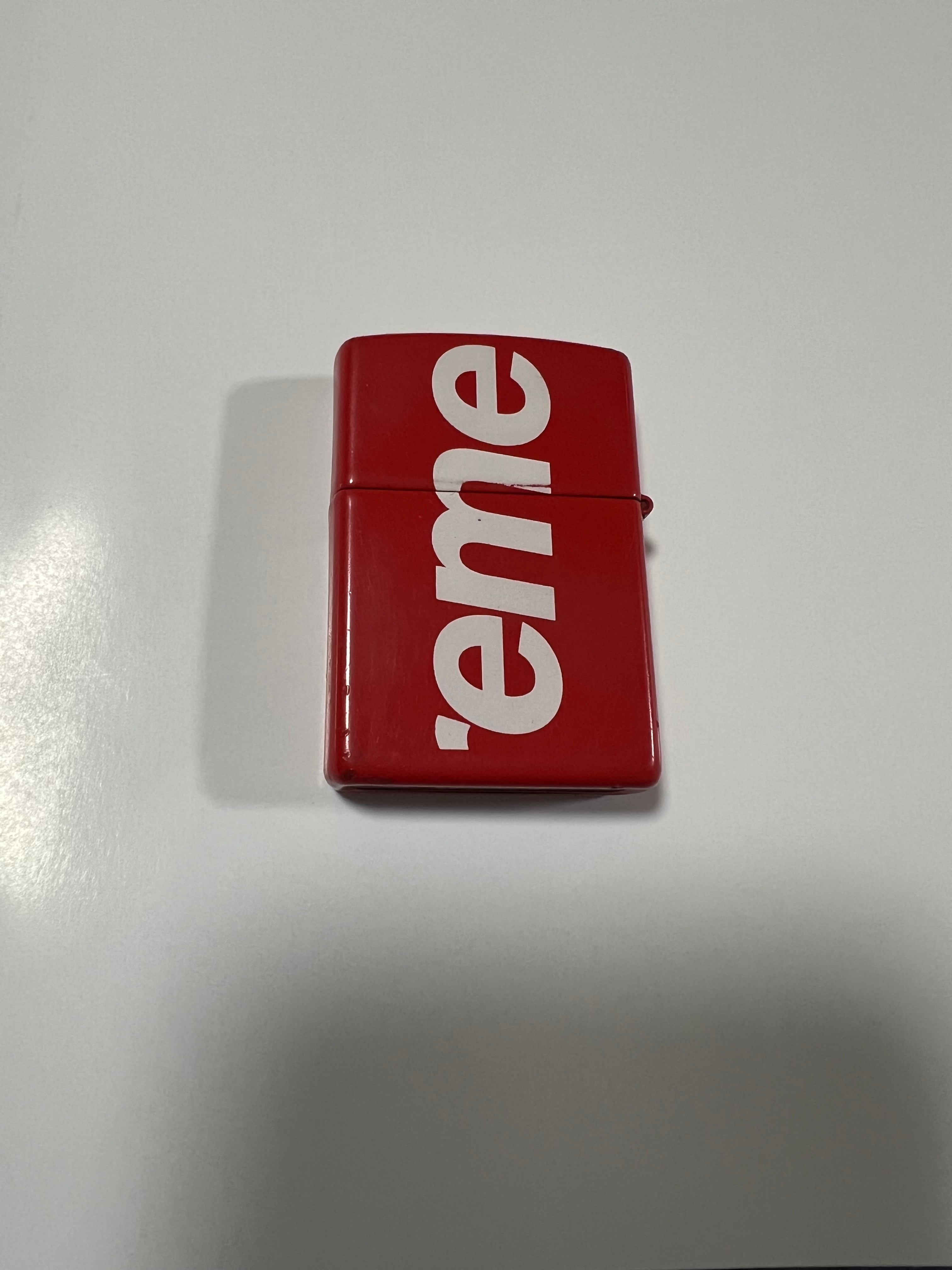 SUPREME シュプリーム 18SS Logo Zippo ジッポ 赤 SUPREME(シュプリーム) 18SS Logo Zippo Red ロゴデザイン ジッポ