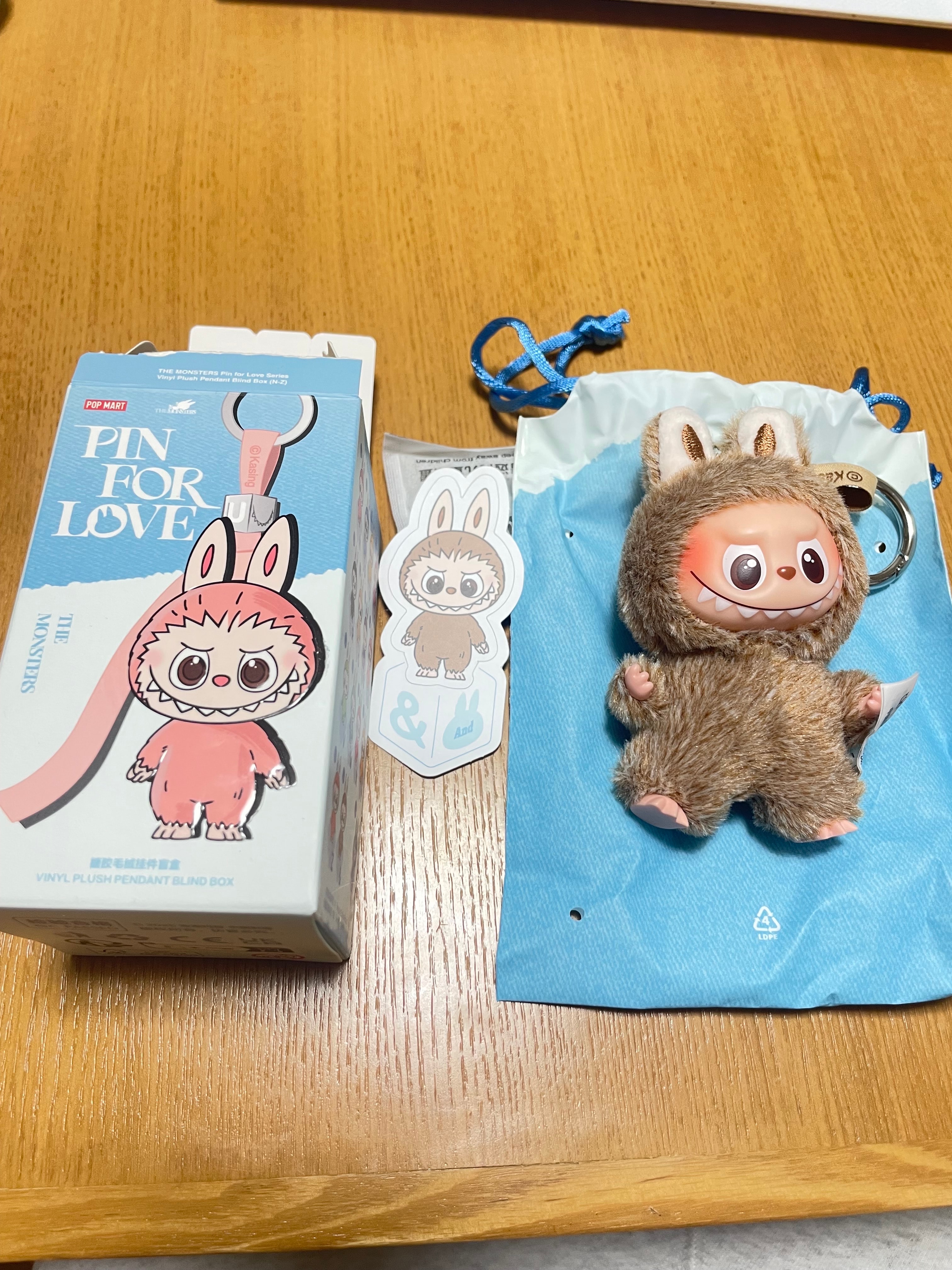 POP MART THE MONSTERS (LABUBU) Pin for Love Series-Vinyl Plush Pendant (N-Z) &