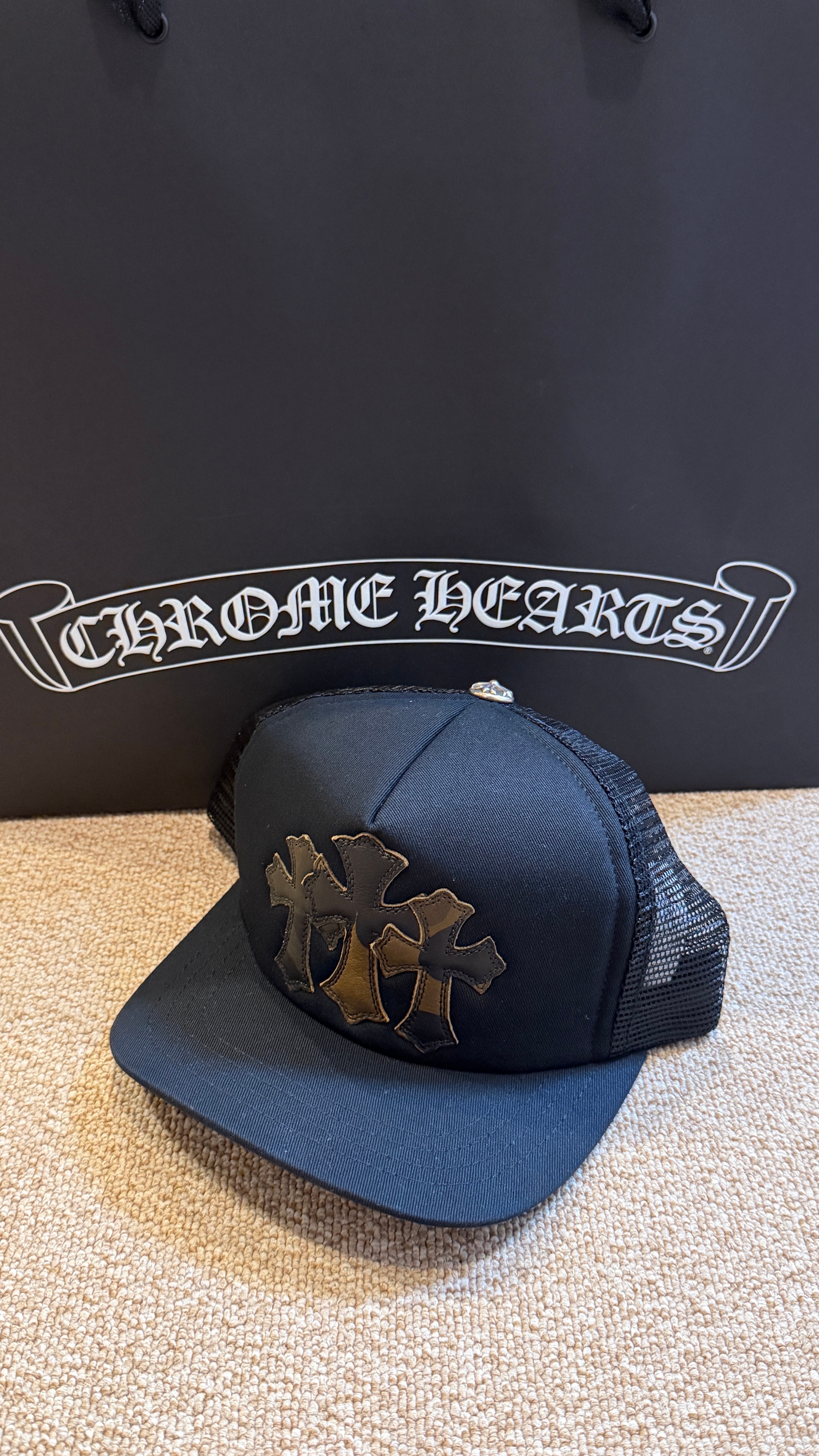 クロムハーツ帽子 未使用に近い】クロムハーツ 3セメタリー