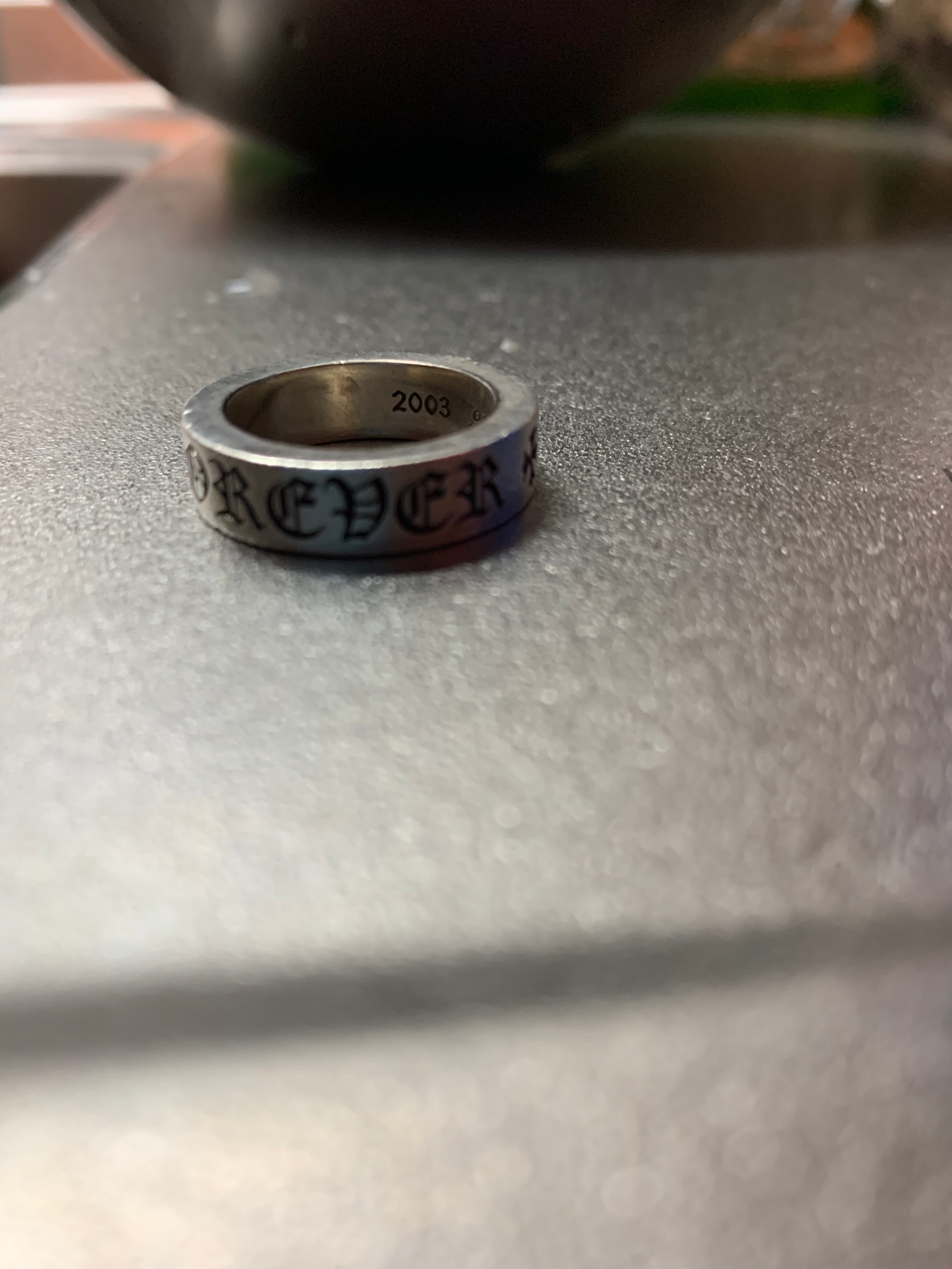 Chrome Hearts 6mm Spacer Ring FOREVER "Silver"