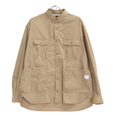 ナンガ NM2421-1H207-A ベージュ HINOC RIPSTOP CAMP SHIRT ヒノック リップストップ キャンプシャツ M