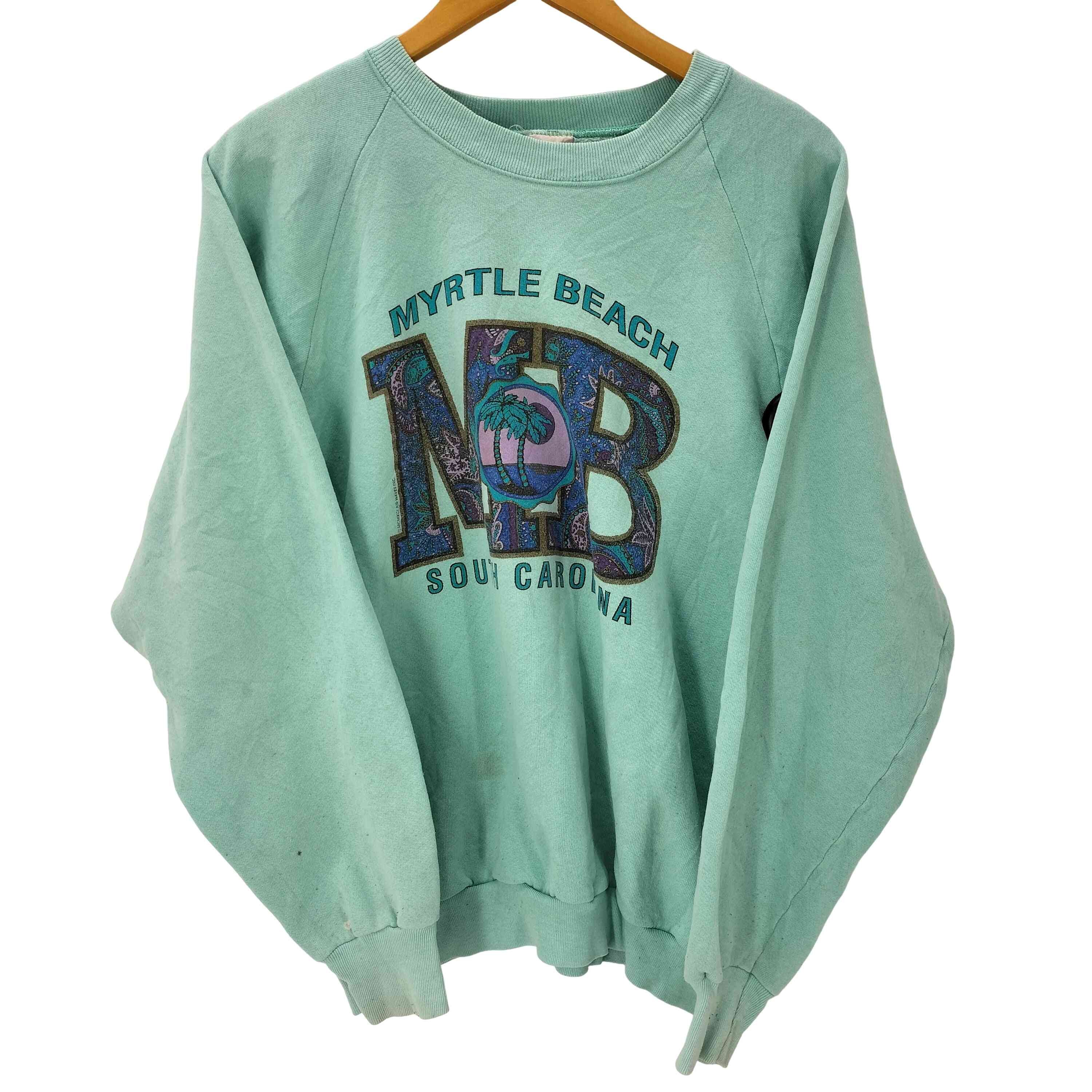 80S ボディ USA製 3段 SOUTH CAROLINA  ヘビーウェイト ラグラン カレッジ スウェット トレーナー【1141685835255】
