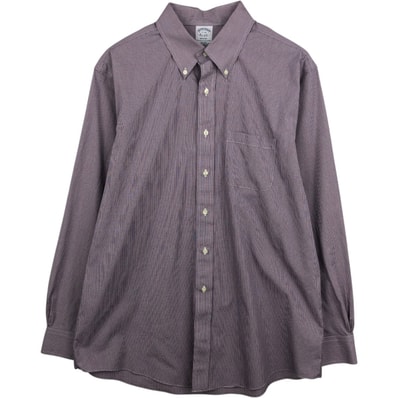 古着 ブルックスブラザーズ Brooks Brothers Est.1818 REGENT 長袖 ボタンダウンチェックシャツ メンズXL相当/eaa478127