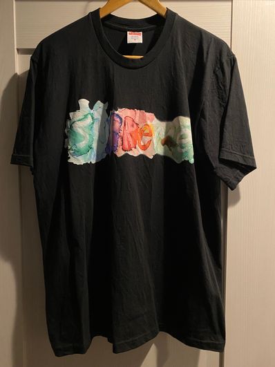 Supreme Watercolor Tee "Black"