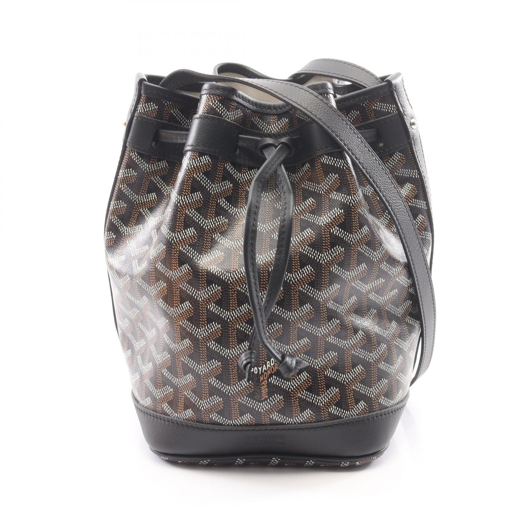 ゴヤール GOYARD プティ フロ ショルダーバッグ バッグ PVCコーティングキャンバス レザー レディース ブラック系 / マルチカラー 【中古】