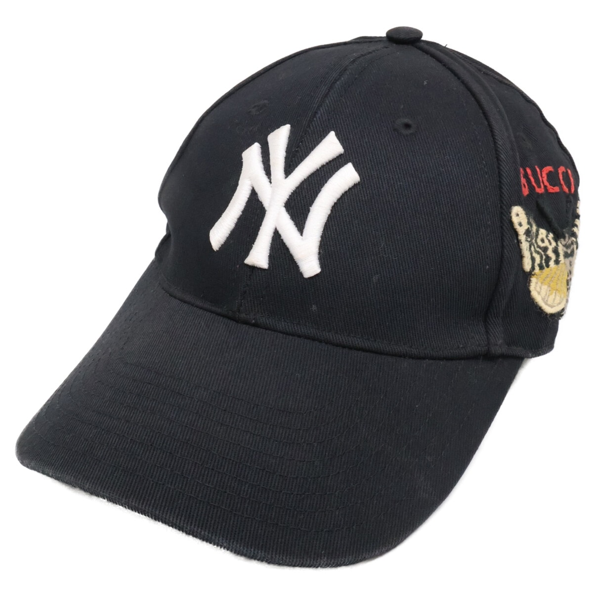 GUCCI x NY Yankees Baseball Cap Butterfly Embroidery "Black"
