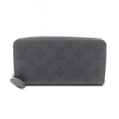 ルイ・ヴィトン LOUIS VUITTON ジッピーウォレット ラウンド長財布 財布 レザー マヒナ ノワール レディース ブラック系 M61867 【中古】