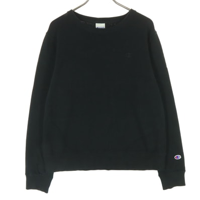 Champion チャンピオン ワンポイントロゴ 長袖 トレーナー L ブラック スウェット