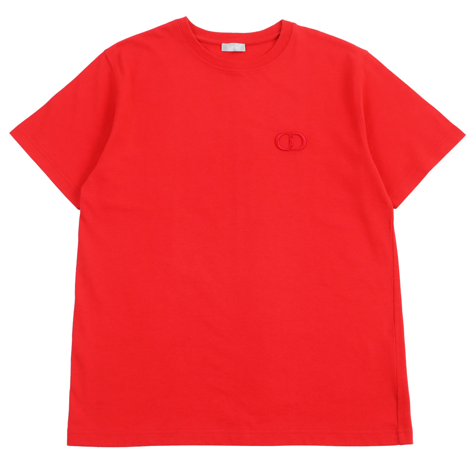 極美品 ディオール オム 半袖Tシャツ レッド メンズ L 943J605A0554