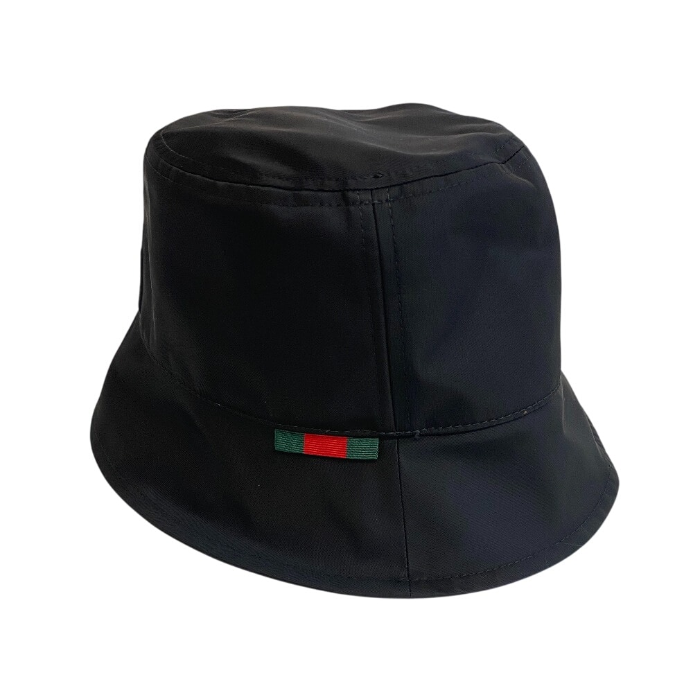 グッチ GUCCI ハット グッチロゴ バケットハット 8135344 ブラック