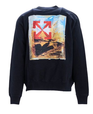off-white Arrow On Canvas Print Sweat