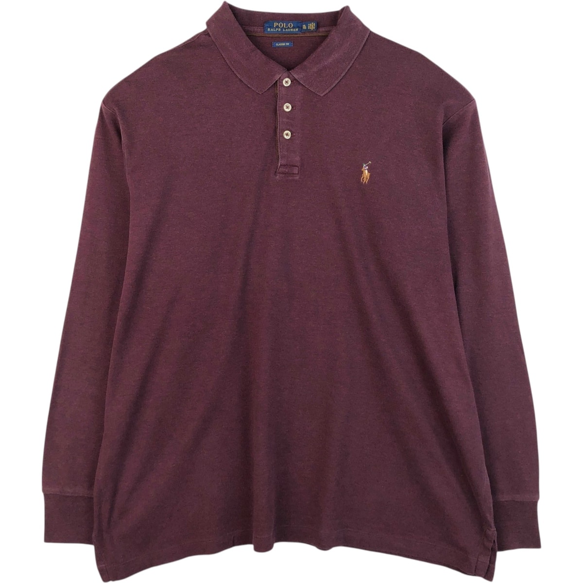 古着 ラルフローレン Ralph Lauren POLO RALPH LAUREN CLASSIC FIT 長袖 ポロシャツ メンズXL相当/eaa619113