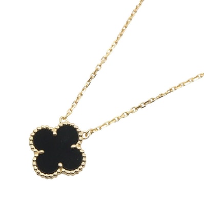 ヴァンクリーフ&アーペル Van Cleef & Arpels ヴィンテージアルハンブラ オニキス ネックレス ネックレス ジュエリー K18(イエローゴールド) オニキス レディース ゴールド系 / ブラック系 【中古】