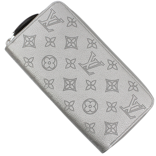 Louis Vuitton Zippy Wallet Monogram Mahina "Metallic Gray"