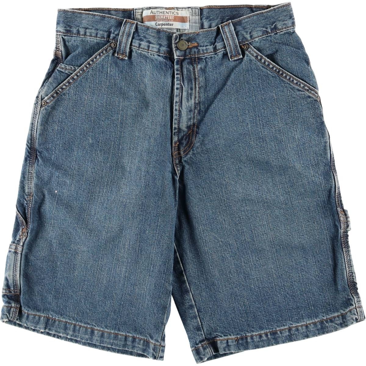 古着 リーバイス Levi's Signature by Levi Strauss & Co. CARPENTER デニムペインターショーツ ハーフパンツ メンズw32相当/eaa478178