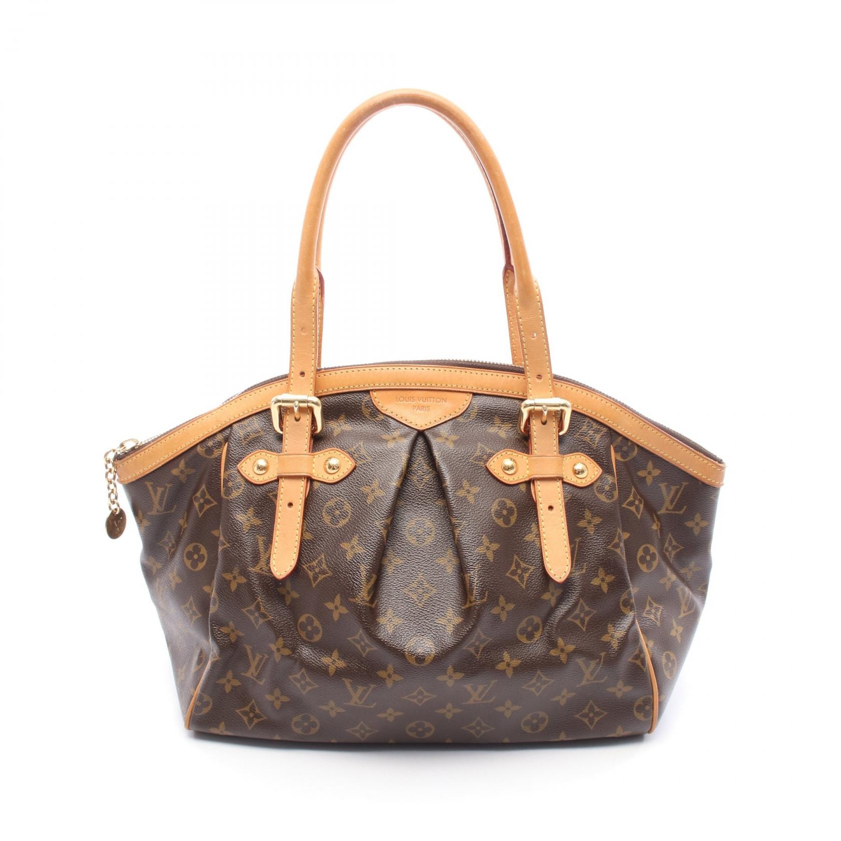 ルイ・ヴィトン LOUIS VUITTON ティヴォリGM ハンドバッグ バッグ PVCコーティングキャンバス レザー モノグラム レディース ブラウン系 M40144 【中古】