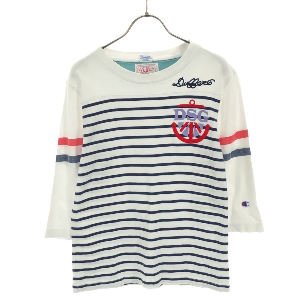 Champion 7分袖 マリン Tシャツ