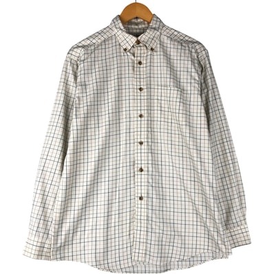 古着 エルエルビーン L.L.Bean 長袖 ボタンダウンチェックシャツ メンズM相当/eaa591254