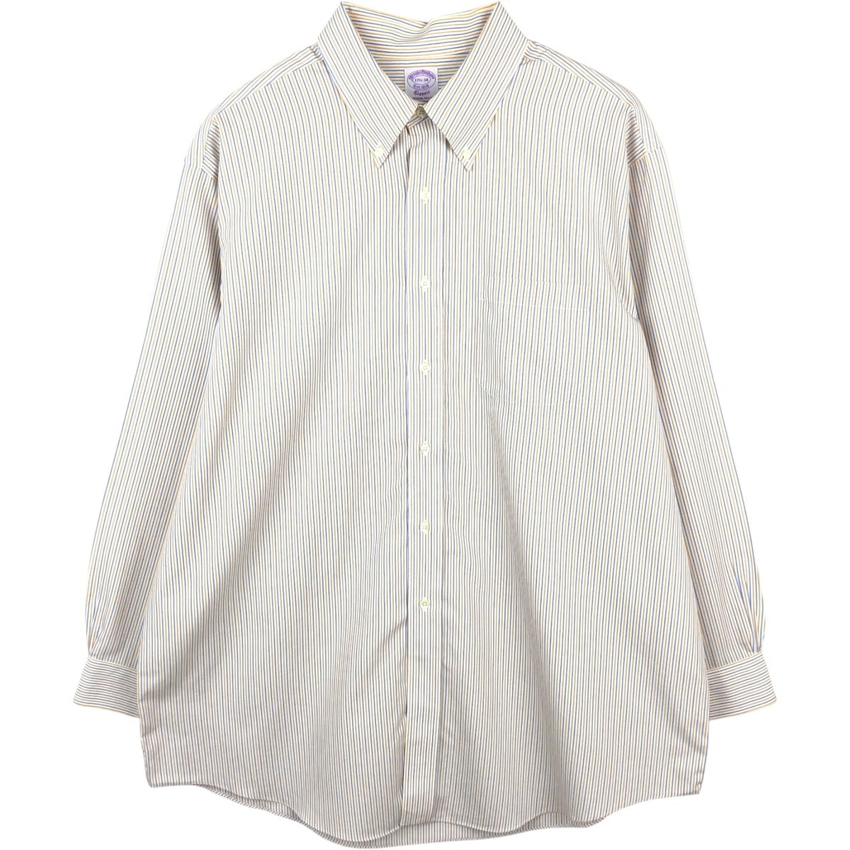 古着 ブルックスブラザーズ Brooks Brothers Est.1818 CLASSIC 長袖 ボタンダウンストライプシャツ メンズXL相当/eaa662576