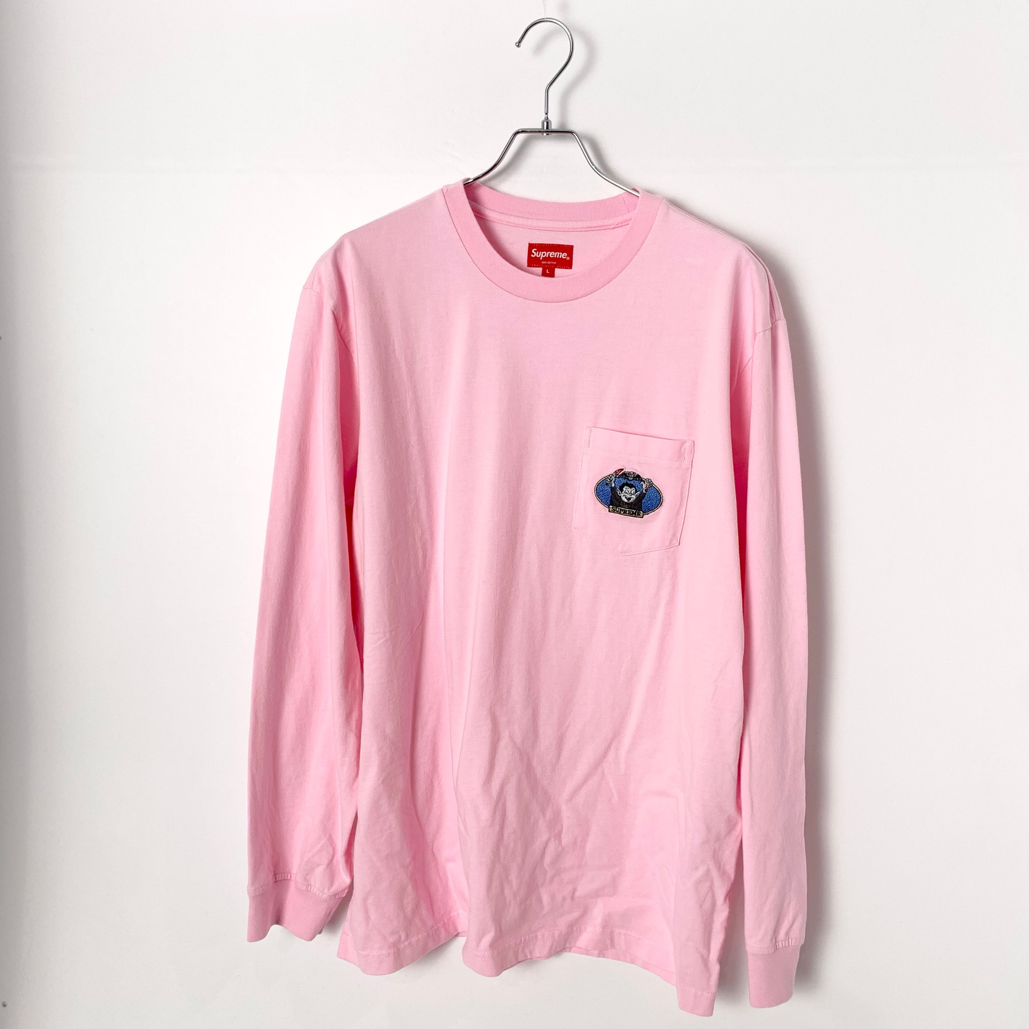Supreme Vampire Boy L/S Pocket Tee "Pink"