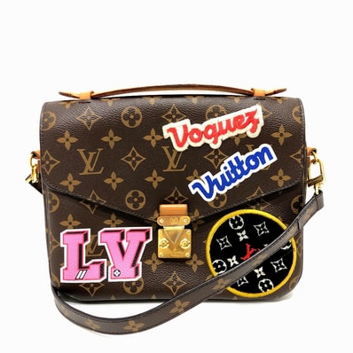 ルイヴィトン LOUIS VUITTON ポシェットメティスMM M43991 パッチーズ 2WAYバッグ ハンドバッグ モノグラムキャンバス ブラウン