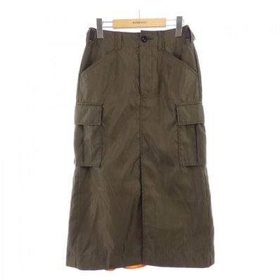 sacai Nylon Twill Skirt "Dark Khaki"