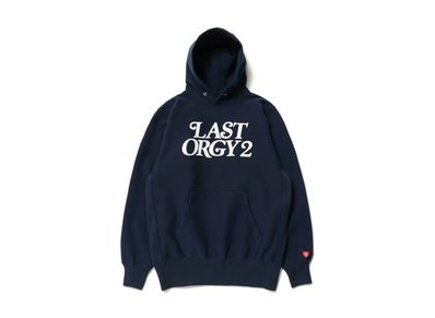 HUMAN MADE x UNDER COVER LAST ORGY 2 GDC PIZZA HOODIE "Navy"