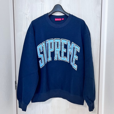 Supreme Inside Out Crewneck "Navy"