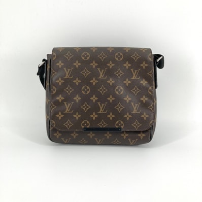 LOUIS VUITTON(ルイ・ヴィトン) ディストリクトPM モノグラムマカサー M40935 ショルダーバッグ ブラウン×ブラック