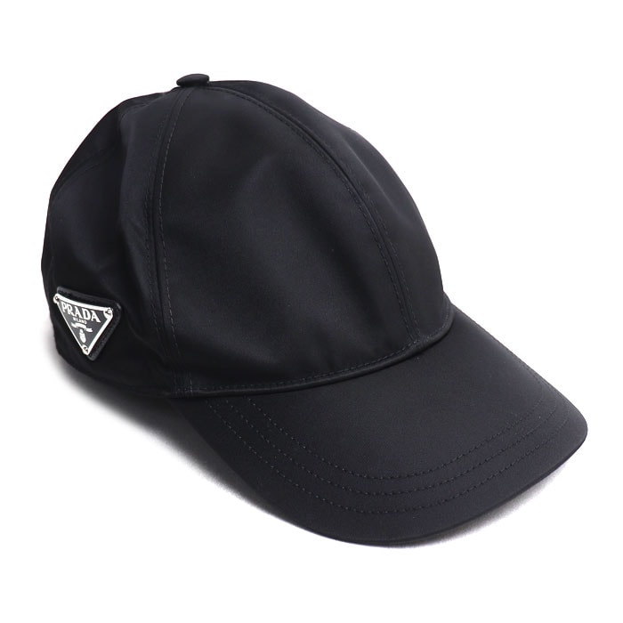PRADA プラダ Re-Nylon ベースボールキャップ キャップ ブラック 2HC274 2DMI F0002 M ユニセックス【中古】
