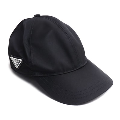 PRADA プラダ Re-Nylon ベースボールキャップ キャップ ブラック 2HC274 2DMI F0002 M ユニセックス【中古】