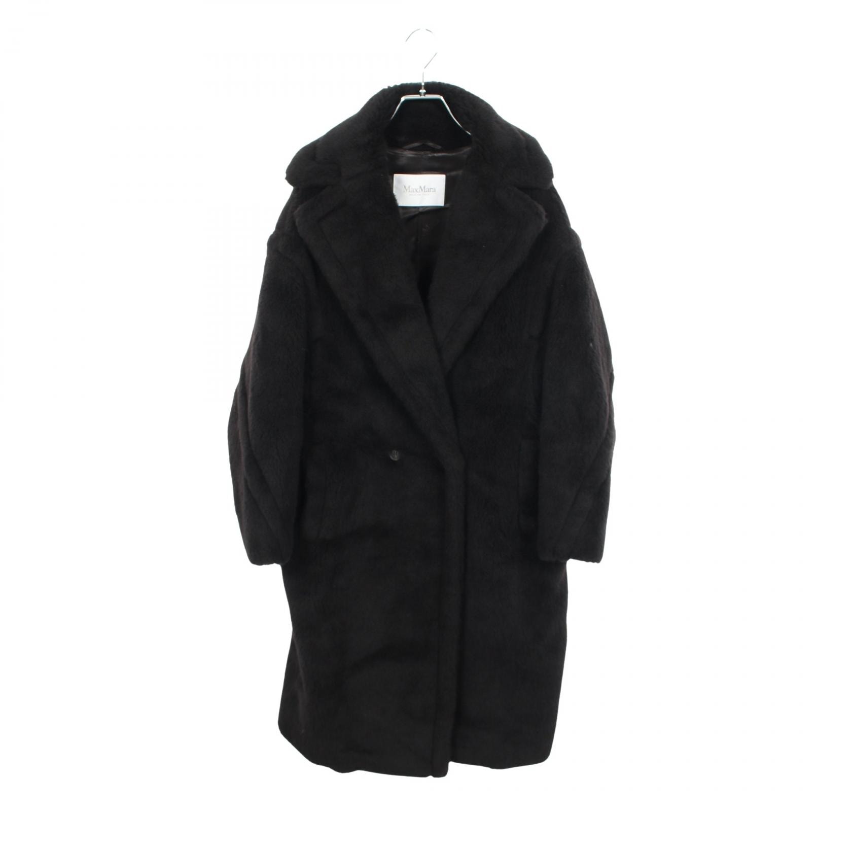 マックスマーラ MAX MARA TEDGIRL テッドガール 衣料品 アウター ウール シルク アルパカ レディース ブラック系 【中古】