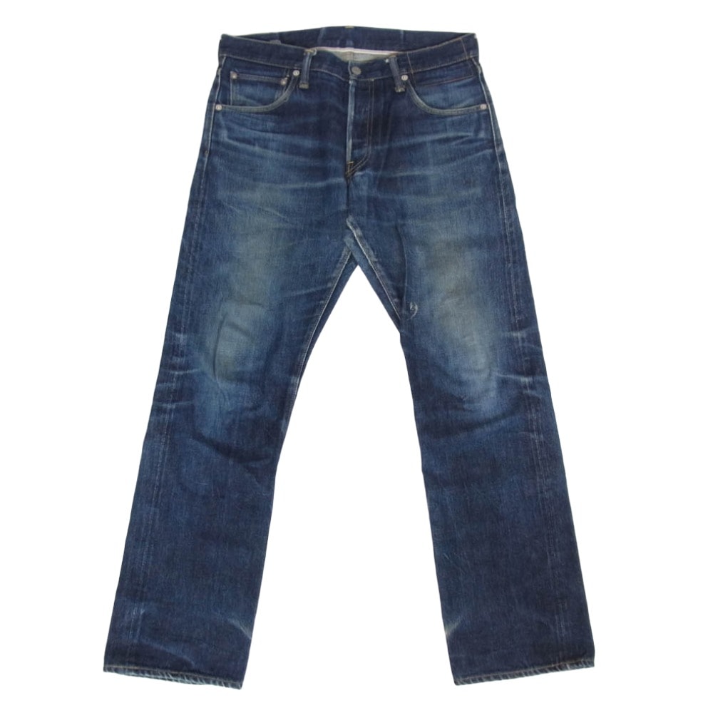 VISVIM ビズビム デニムパンツ 14SS 0114105005002 SOCIAL SCULPTURE ソーシャルスカルプチャー デニム セルビッチ デニム パンツ インディゴブルー系 W32【中古】