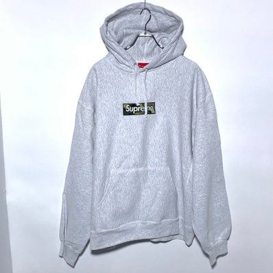 Supreme Box Logo Hooded Sweatshirt "Ash Grey" (23FW)