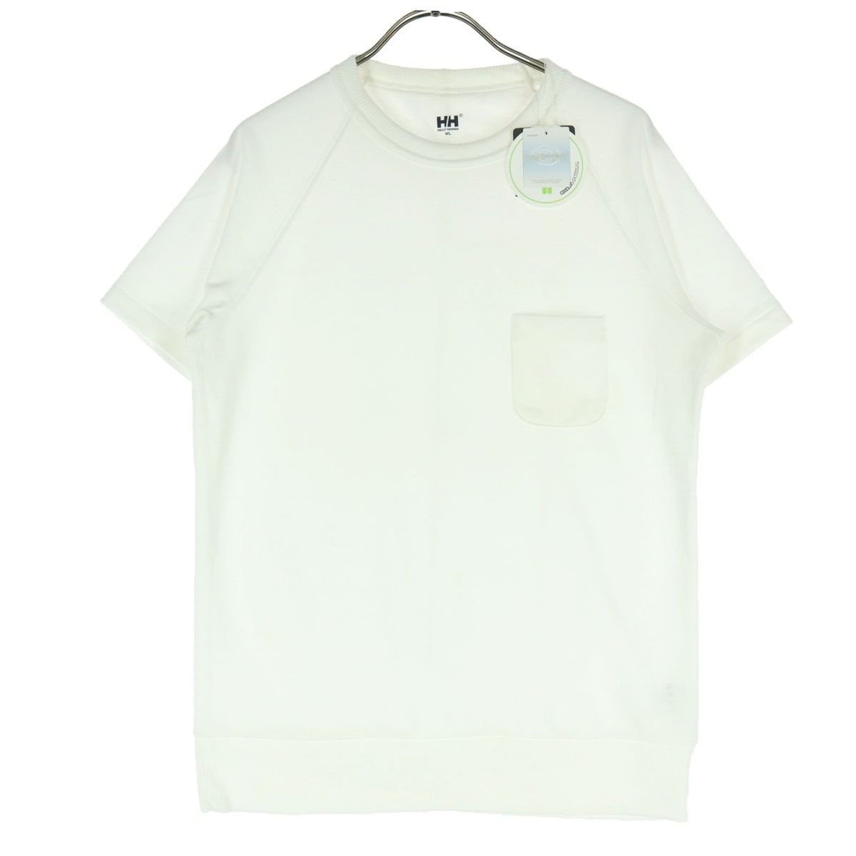 HELLY HANSEN ヘリーハンセン 半袖 クルーネック Tシャツ L オフホワイト 消臭抗菌機能